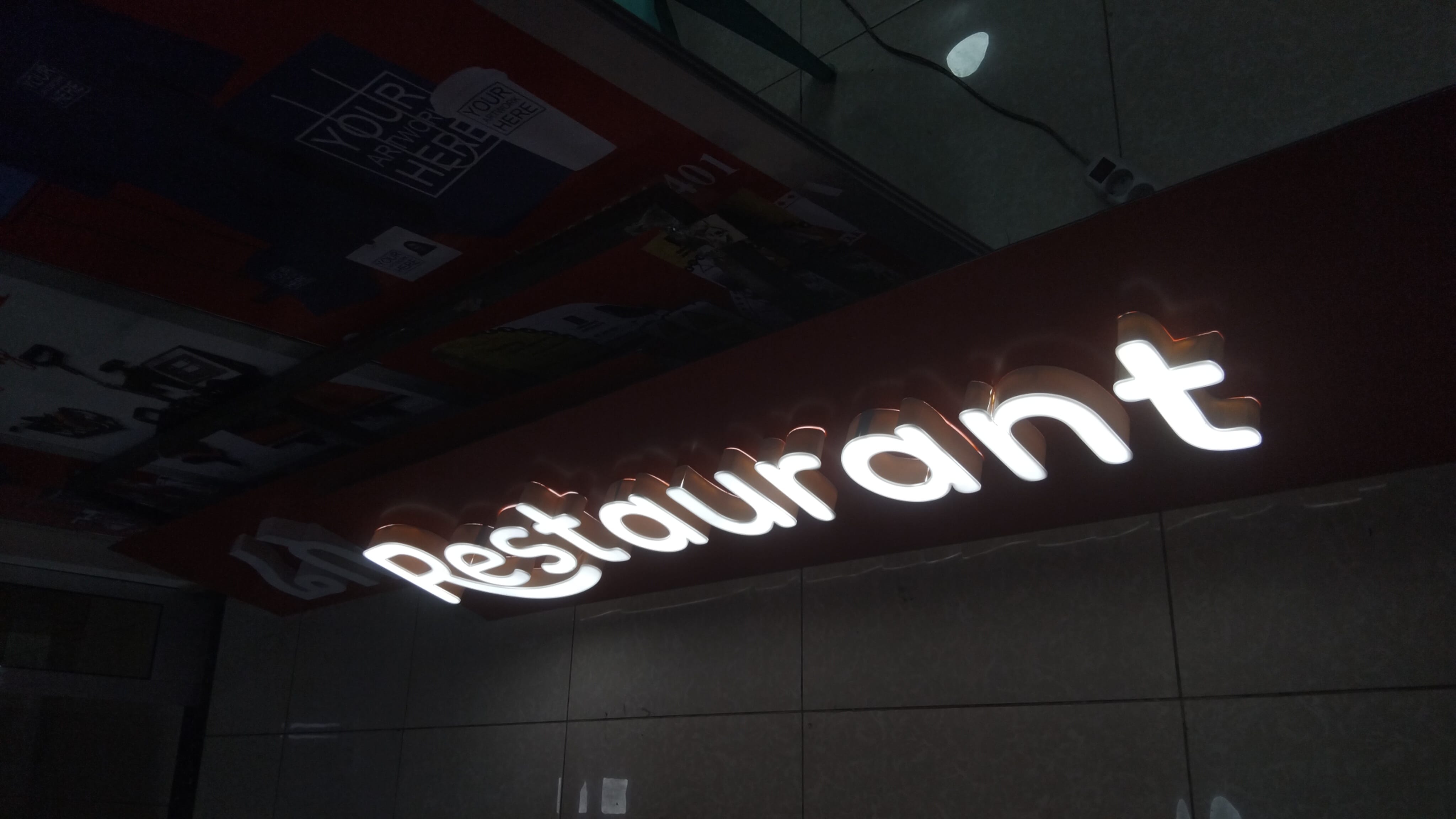 Lightbox Sign Installation